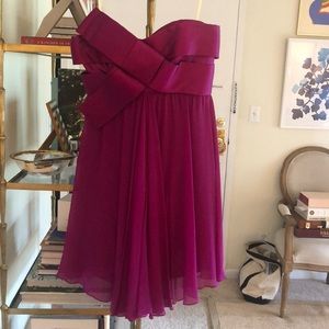 Marchesa Notte Strapless Mini Dress